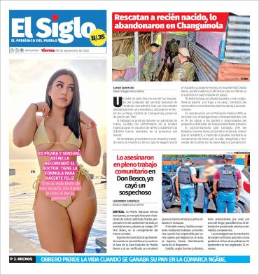 Portada del impreso del 19 de septiembre de 2025