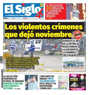 Portada del impreso del 2 de diciembre de 2025