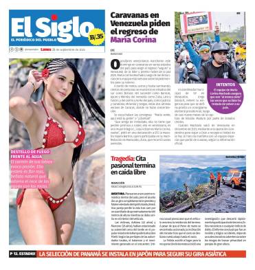 Portada del impreso del 28 de septiembre de 2026