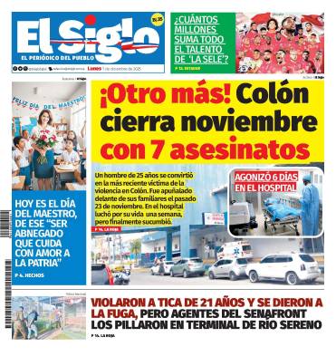 Portada del impreso del 1 de diciembre de 2025