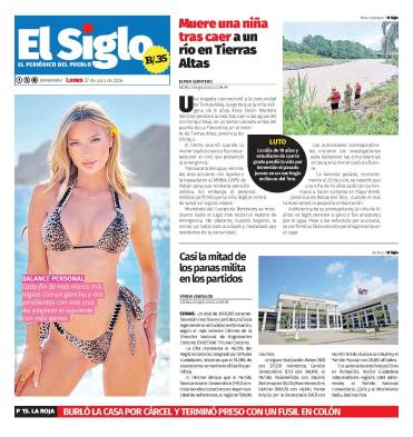 Portada del impreso del 27 de julio de 2026