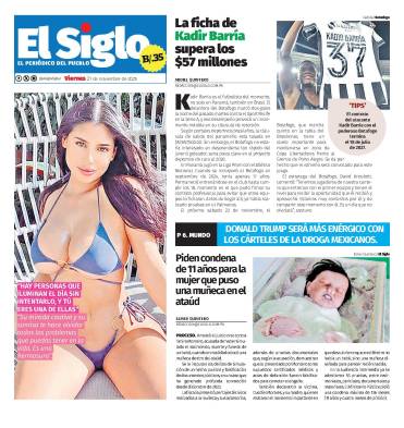 Portada del impreso del 21 de noviembre de 2025