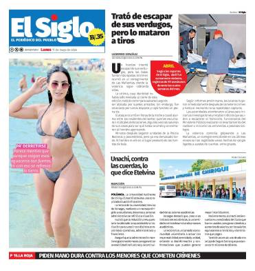 Portada del impreso del 11 de mayo de 2026