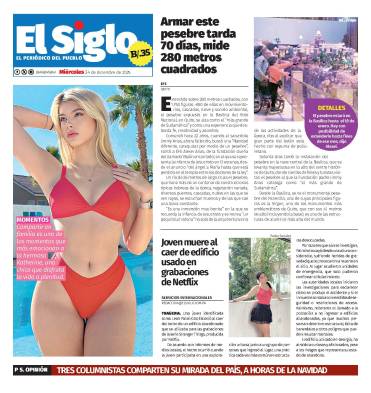 Portada del impreso del 24 de diciembre de 2025