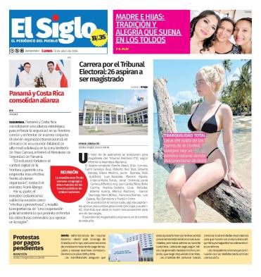 Portada del impreso del 13 de abril de 2026