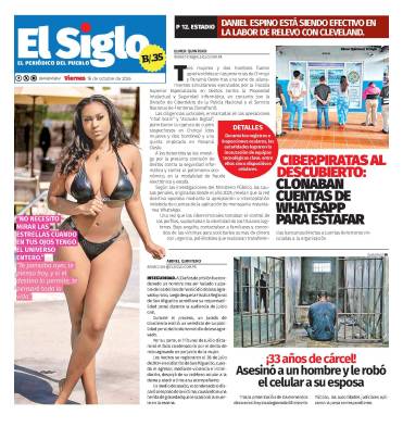 Portada del impreso del 16 de octubre de 2026