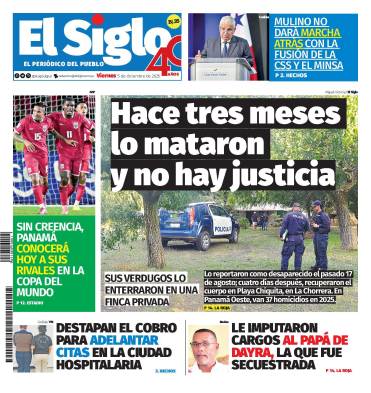 Portada del impreso del 5 de diciembre de 2025