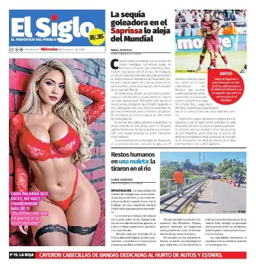 Portada del impreso el 28 de enero de 2026