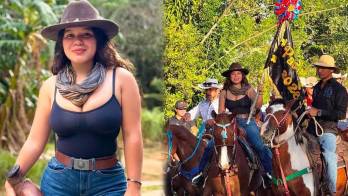 Yaneth Marín se robó las miradas en las patronales de Piedras Gordas, en La Pintada de Coclé.