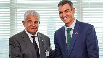 El presidente José Raúl Mulino y el presidente del Gobierno de España, Pedro Sánchez se reunieron este martes en Nueva York (Estados Unidos).