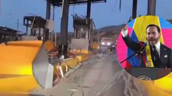 Desconocidos destruyeron con explosivos un peaje en construcción en la Vía Panamericana, entre Popayán y Cali, un día después de la investidura del presidente Abelardo de la Espriella.