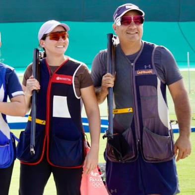 La dupla panameña mantiene su enfoque en plena competencia, donde lograron imponerse 22-14 para asegurar la quinta presea bronceada del país.