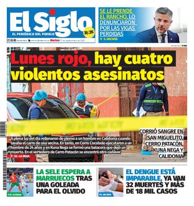 Portada del impreso del 17 de septiembre de 2024