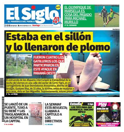 Portada del impreso del 8 de febrero de 2026