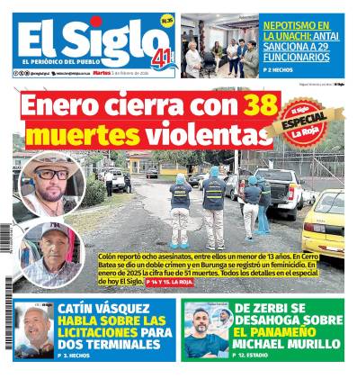 Portada del impreso del 3 de febrero de 2026