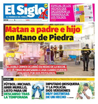 Portada del impreso del 22 de diciembre de 2025