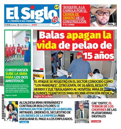 Portada del impreso del 15 de enero de 2026