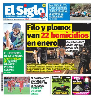 Portada del impreso del 17 de enero de 2026