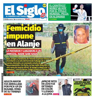 Portada del impreso del 10 de enero de 2026