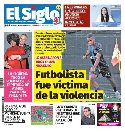 Portada del impreso del 10 de febrero de 2026