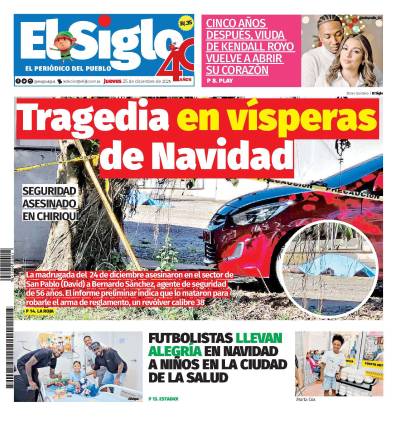 Portada del impreso del 25 de diciembre de 2025