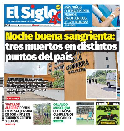 Portada del impreso del 26 de diciembre de 2025