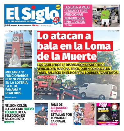 Portada del impreso del 27 de enero de 2026