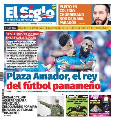 Portada del impreso del 30 de noviembre de 2025