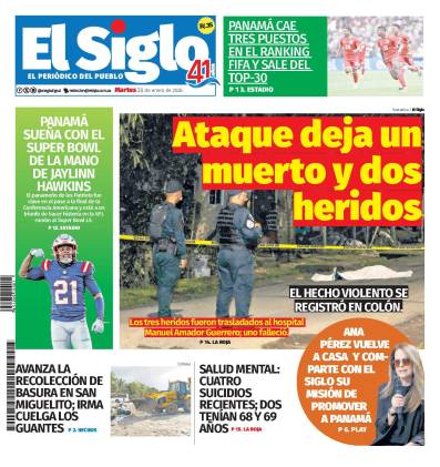 Portada impresa el 20 de enero de 2026