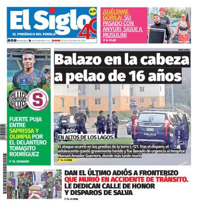 Portada del impreso el 18 de diciembre de 2025