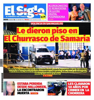 Portada del impreso del 12 de noviembre de 2024