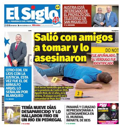 Portada del impreso del 21 de enero de 2026