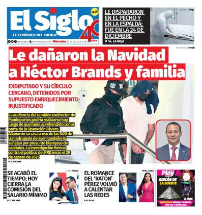 Portada del impreso del 10 de diciembre de 2025