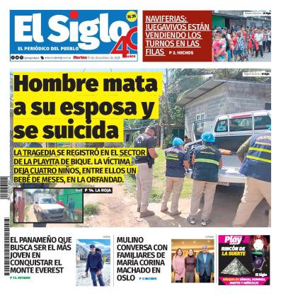 Portada del impreso del 9 de diciembre de 2025