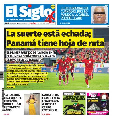 Portada del impreso del 7 de diciembre de 2025