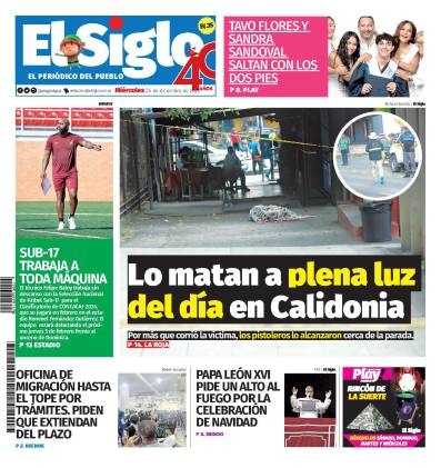 Portada del impreso del 24 de diciembre de 2025