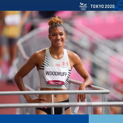 Gianna woodruff terminó en el séptimo puesto en la final de los 400 metros vallas