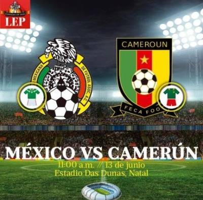 México vs Camerún.