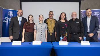 Danilo Pérez en compañía de autoridades anunciaron la edición número 24 del Panama Jazz Festival.