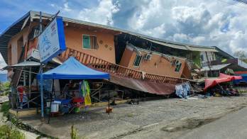 El hotel Mi Valle, ubicado en Tonosí, provincia de Los Santos, fue uno de los establecimientos afectados por el fuerte terremoto que sacudió a Panamá. Redes Sociales