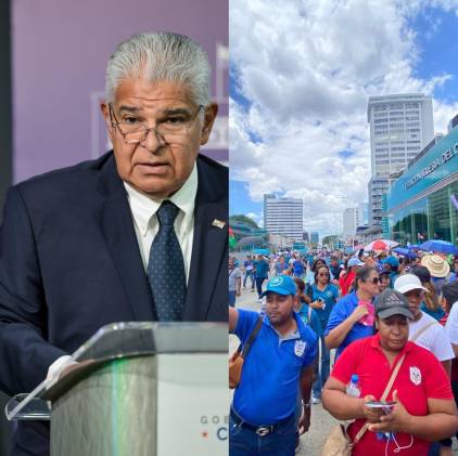 El presidente José Raúl Mulino calificó como “injustificadas” las protestas debido a que afectan a los estudiantes.