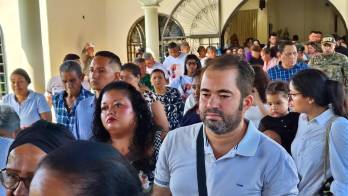 Comunidad y autoridades despiden a Patricia Ossa Sánchez.