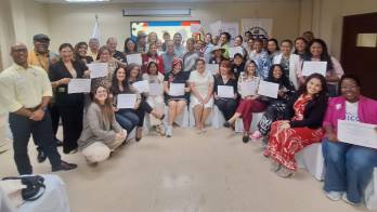 La capacitación se impartió de forma virtual y el encuentro presencial se realizó en la sede central de la UTP, donde los participantes compartieron los resultados de sus proyectos. Cedida/@miculturapma