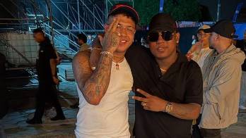 Yemil y Boza protagonizaron uno de los reencuentros más emotivos de la noche durante el concierto de Farruko en la Plaza Figali.