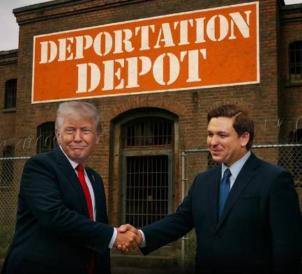 Gobernador DeSantis en sintonía con Trump.