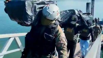 La acción se dio durante patrullajes marítimos, permitiendo ubicar a los sospechosos en el sector de Jaqué