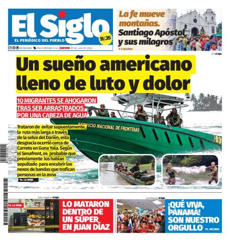 Portada del impreso del 25 de julio de 2024