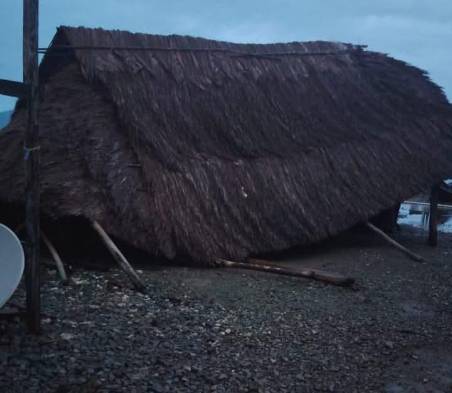 Comuneros informaron que no se registraron personas heridas debido al mal tiempo