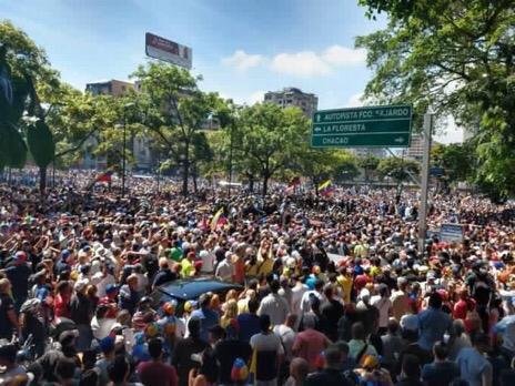 Tensión en las calles de Caracas&nbsp;