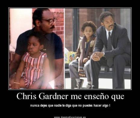 Chris Gardner y Will Smith junto a sus hijos.